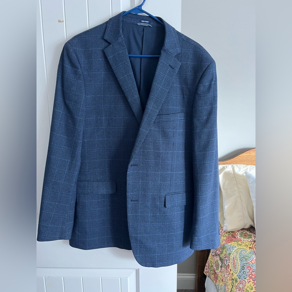 Crown & Ivy Blue Sport Coat Elegant Tailored Blazer